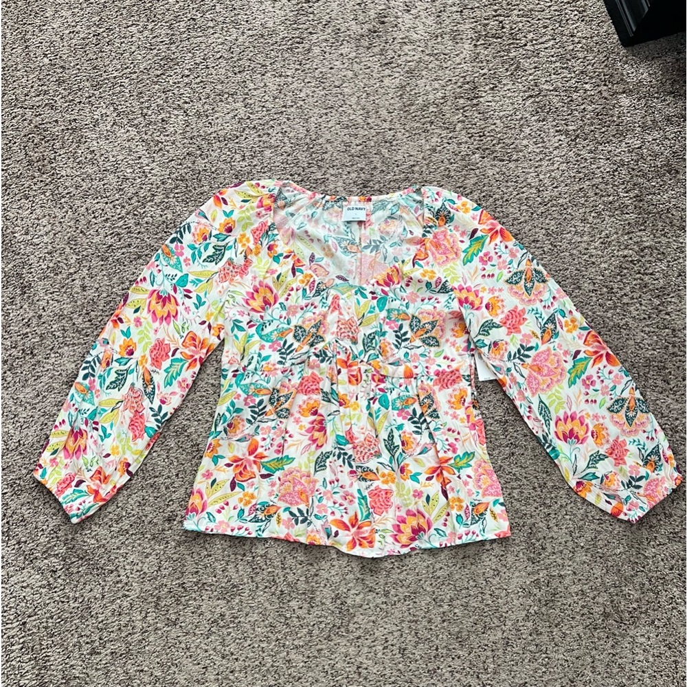 Women’s Old Navy - Bright Floral Blouse - Size L - NWT